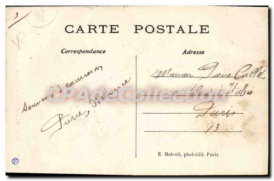 CPA Viroflay Le Chene De La Vierge — Back