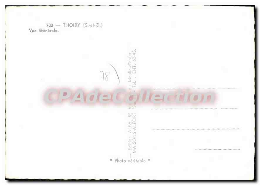 CPSM Thoiry Vue Generale — Back