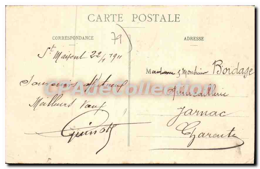 St-MAIXENT - Promenades vertes — Collection E. Blauchou — Reverso
