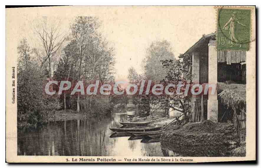 Le Marais Poitevin — Vue du Marais de la Sèvre à la Garette — Collection Mar Ménard