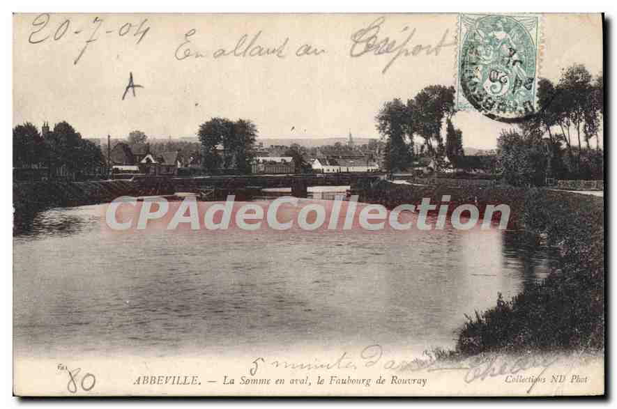 CPA Abbeville La Somme En Aval Le Faubourg De Rouvray