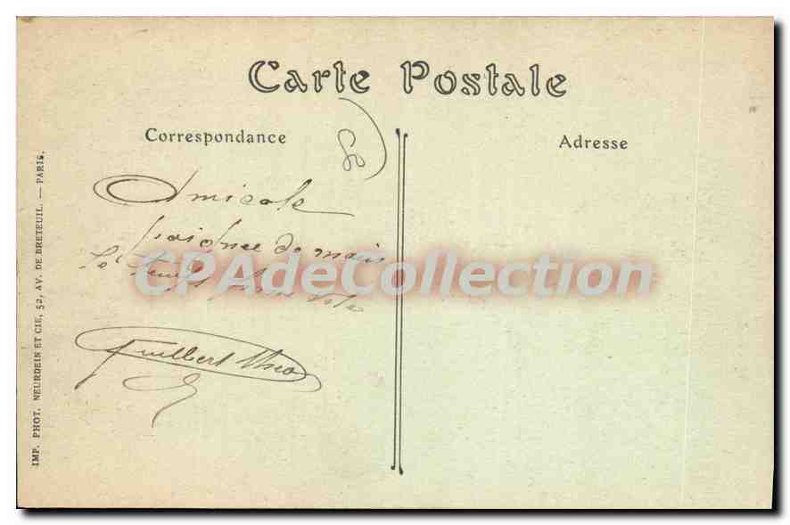 Abbeville — La Place de l'Amiral-Courbet — JND Phot. — Verso