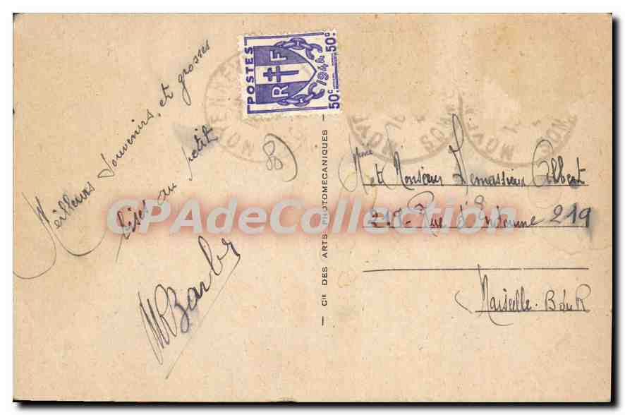 Abbeville — Vue sur le Canal et Monument du Chevalier de la Barre — LL.30 — Verso