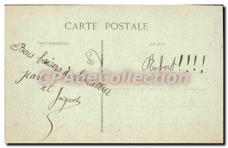 Albert (Somme) — Rue des Jardins détruite — R. Lelong, 21 rue St-Martin, Amiens — Verso