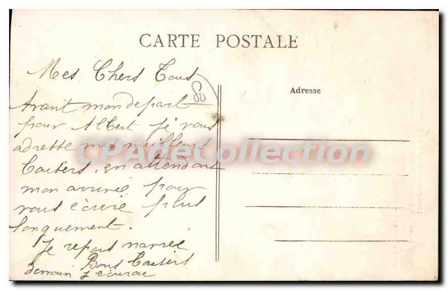 La Basilique N.-D. de Brebières à Albert (Somme) — avant le bombardement — O. Grossel libraire, à Albert — Reverso