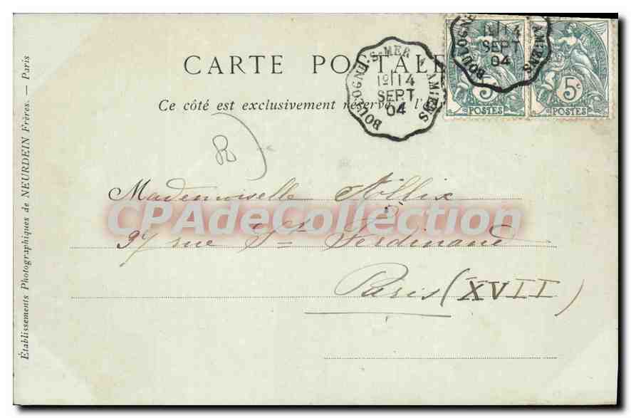 Amiens — Le Sport Nautique et le Pont Baraban — HEBDAUT, 54 — Verso