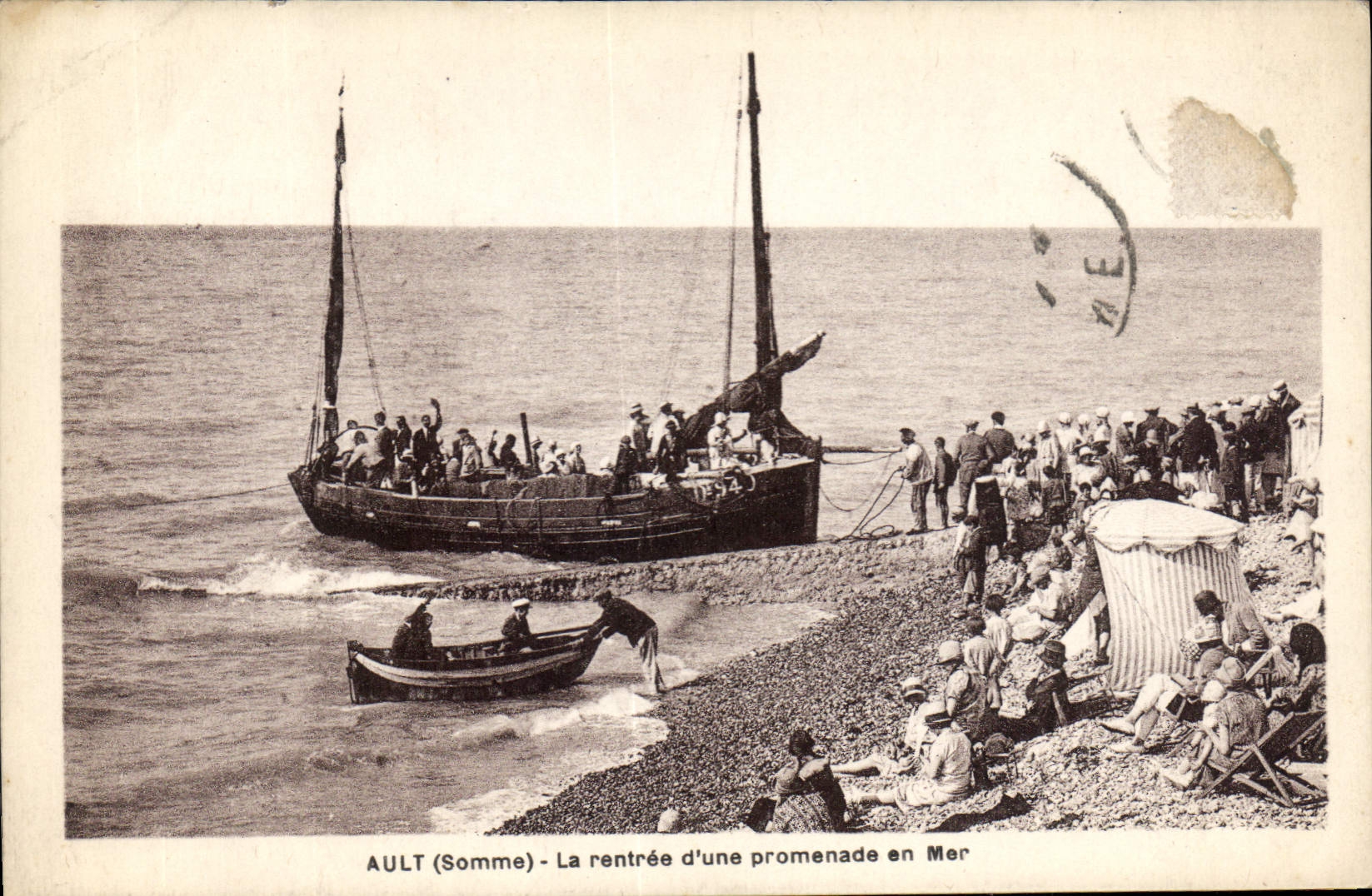 CPA Ault La Rentree D'Une Promenade En Mer