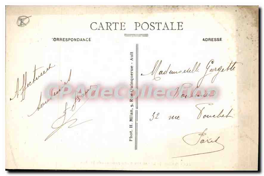 CPA Ault La Rentree D'Une Promenade En Mer — Back