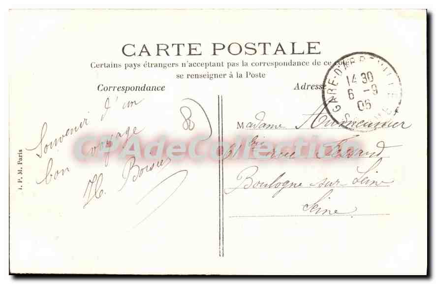 Cayeux-sur-Mer — (Brighton) — Le repos dans le Bois de Sapins — Édition V — Verso