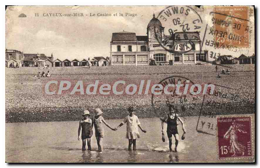 CAYEUX-sur-MER — Le Casino et la Plage — CPAdeCollection