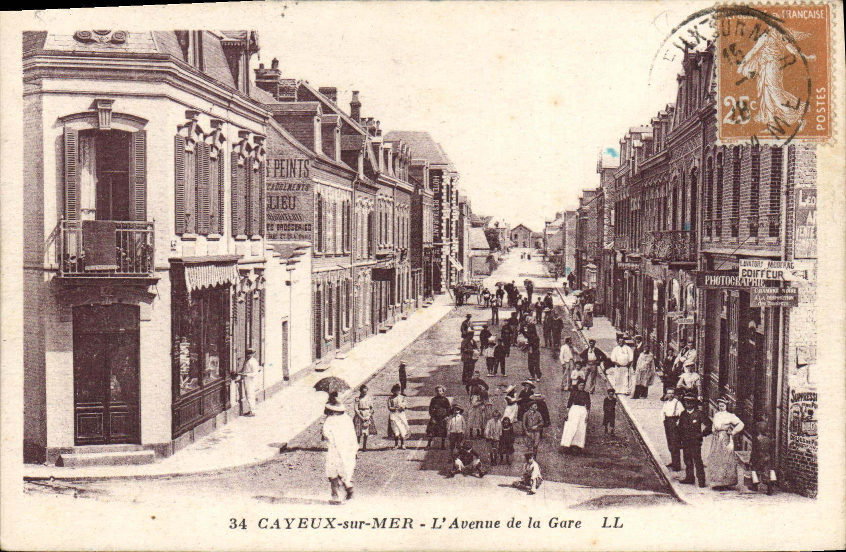 CAYEUX-sur-MER - L'Avenue de la Gare — LL, n°34