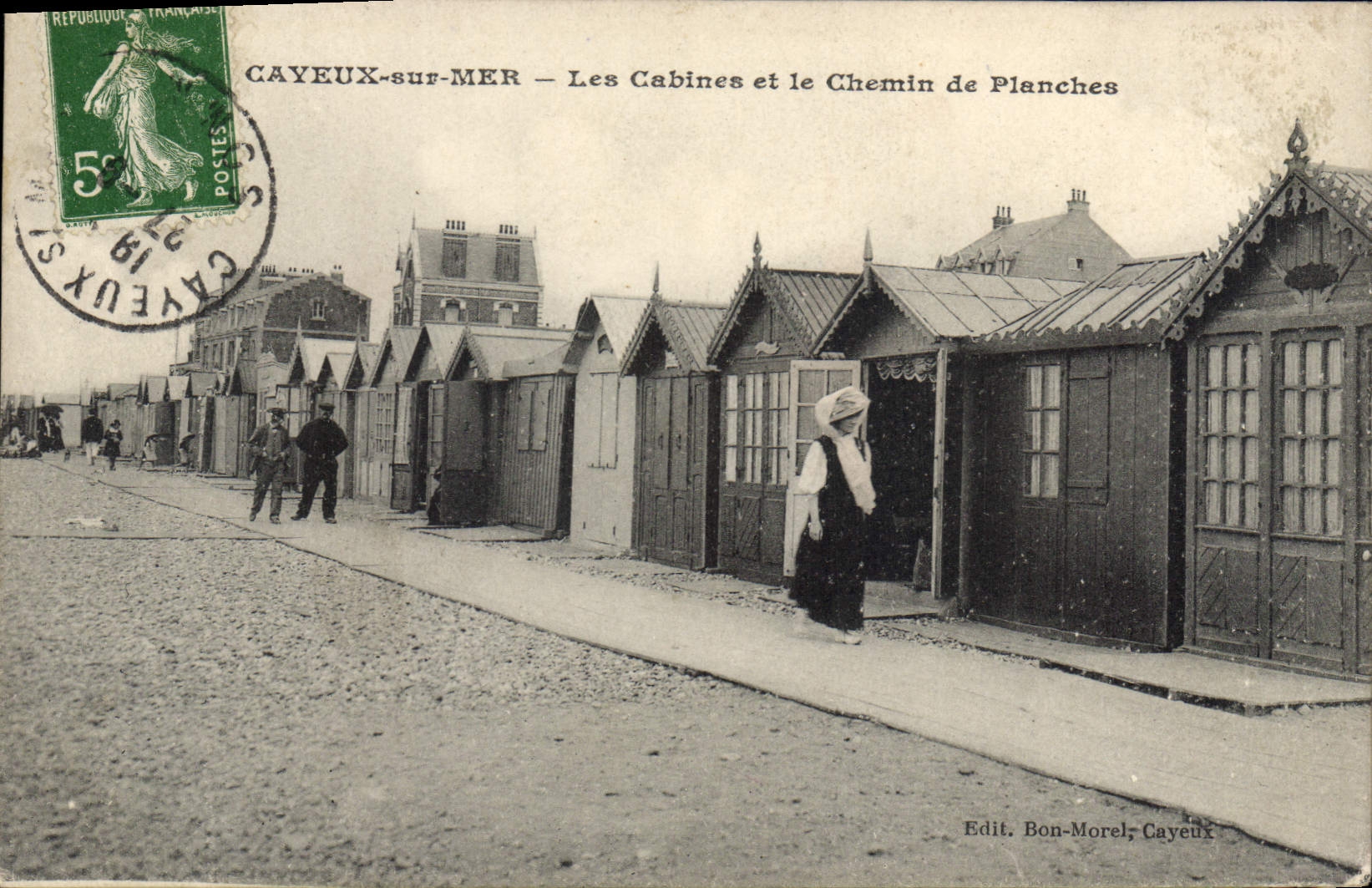 CAYEUX-sur-MER — Les Cabines et le Chemin de Planches — Edit. Bon-Morel; Cayeux