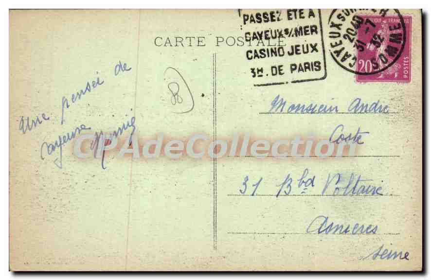 CAYEUX-sur-MER - Plage à marée basse et le Casino — Édit. Galeries Cayolaises — Reverso