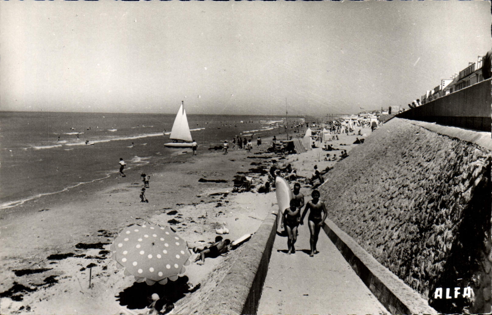Plage de Fort-Mahon — vue de la côte — Édition ALFA, n°80