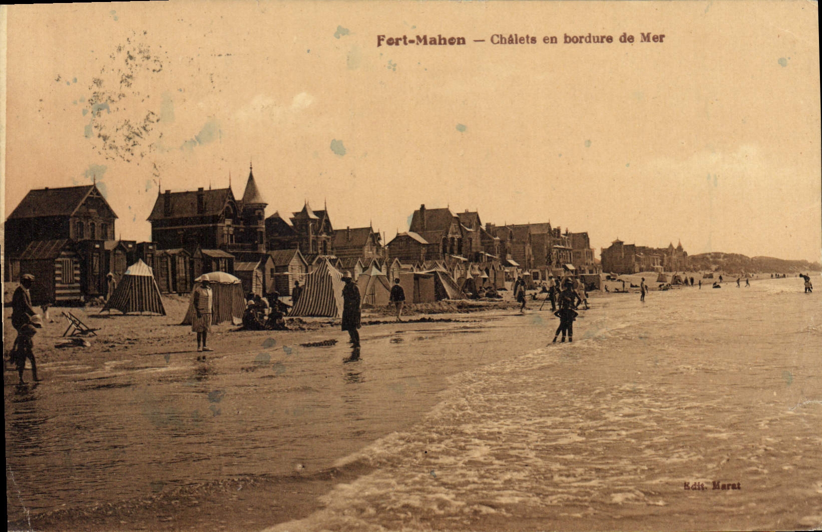 CPA Fort Mahon Chalets En Bordure De Mer