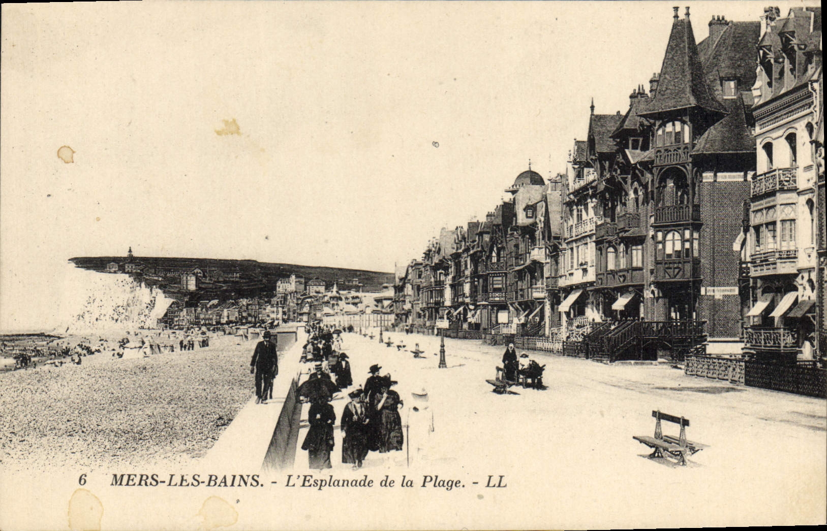 Mers-les-Bains - L'Esplanade de la Plage - LL