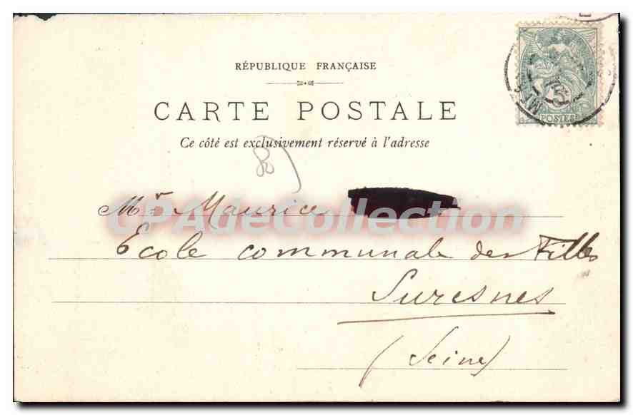 MERS-PLAGE - La Digue et la Promenade — L.D., B. - 58 — éditeur Nancy — Achterkant
