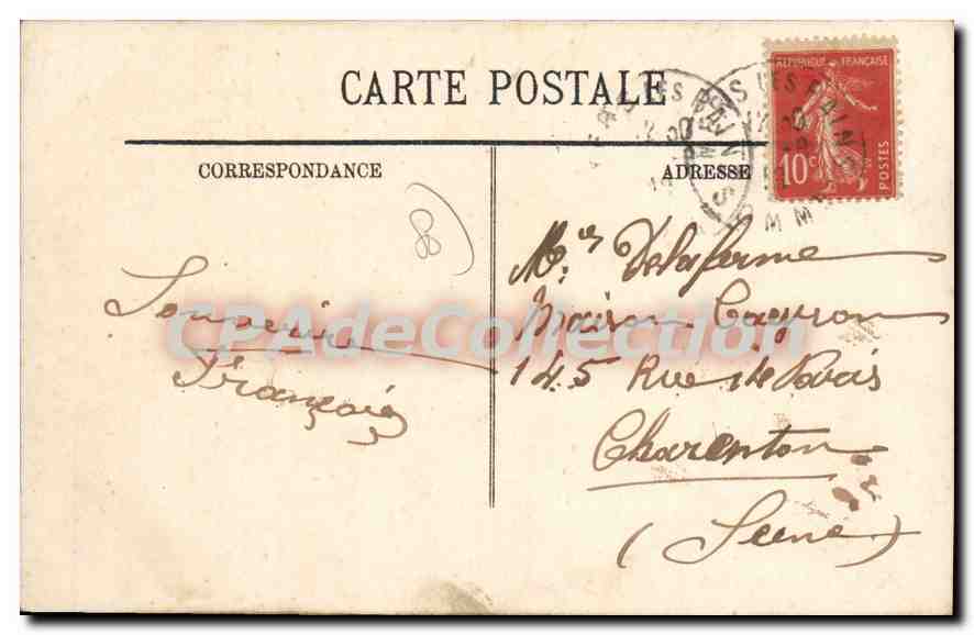 MERS-LES-BAINS — Vue générale de la Plage — LL. n°69 — Verso
