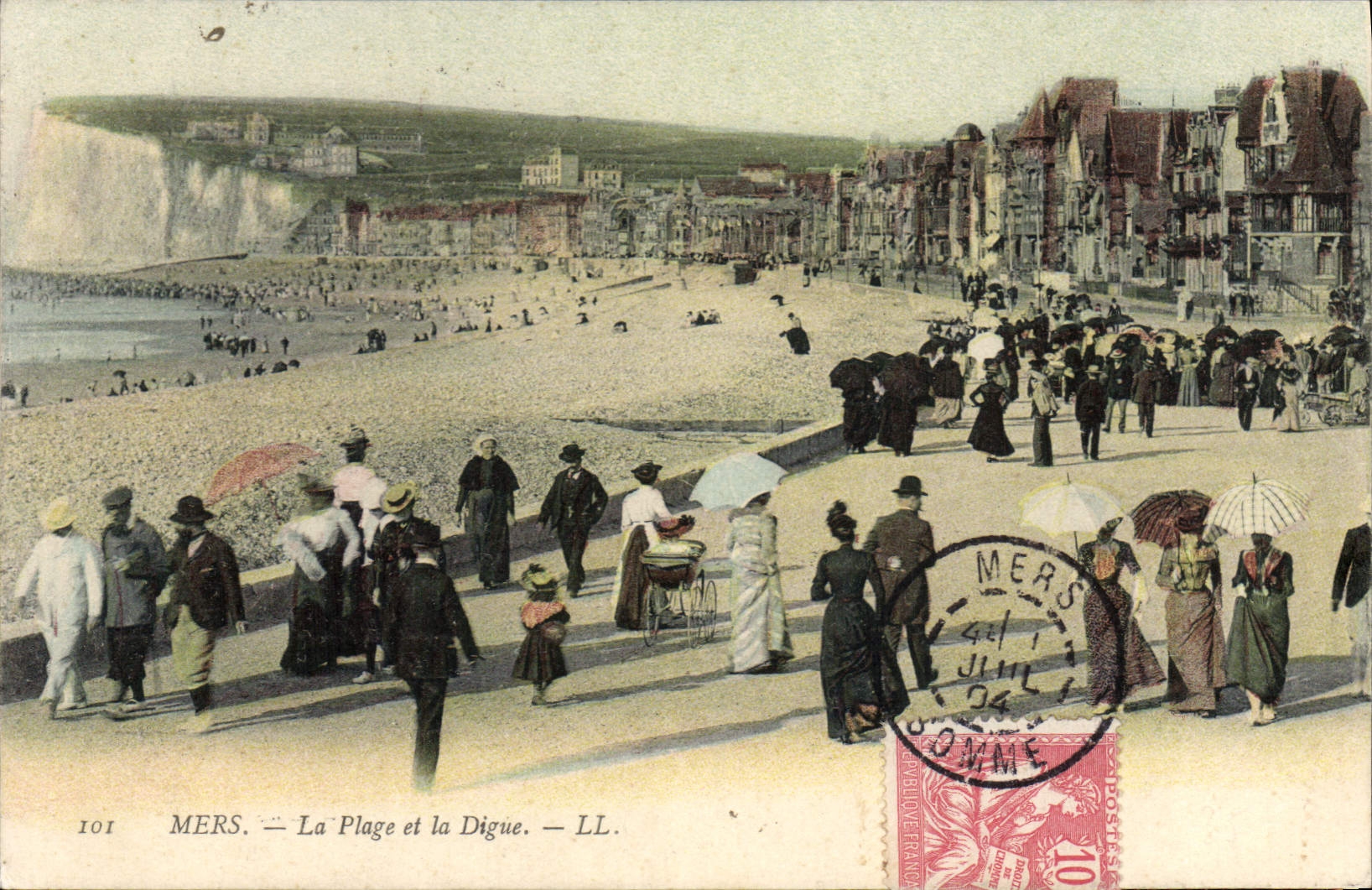 Mers — La Plage et la Digue — LL. — N° 101