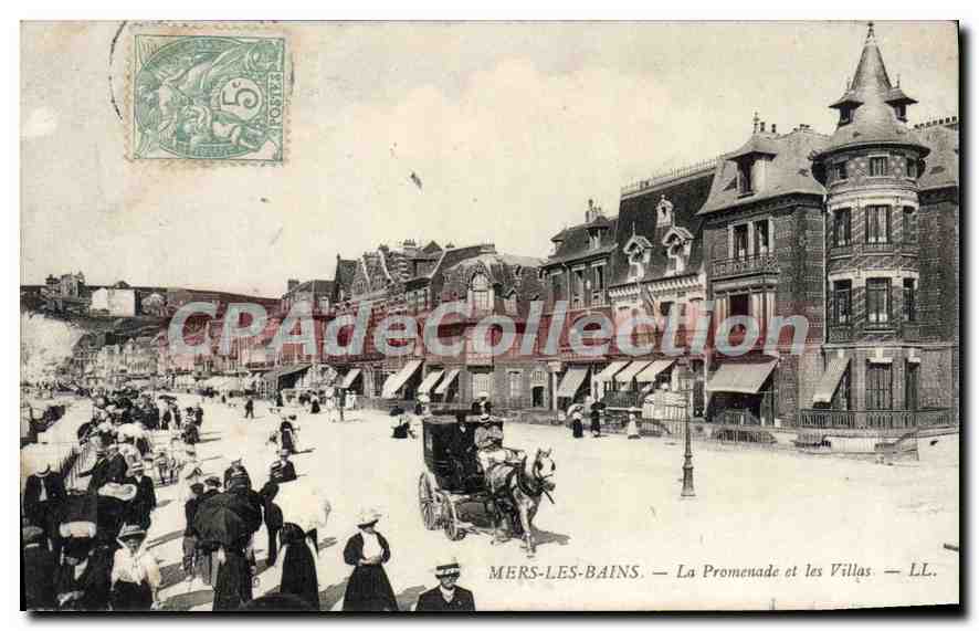 Mers-les-Bains — La Promenade et les Villas — LL.