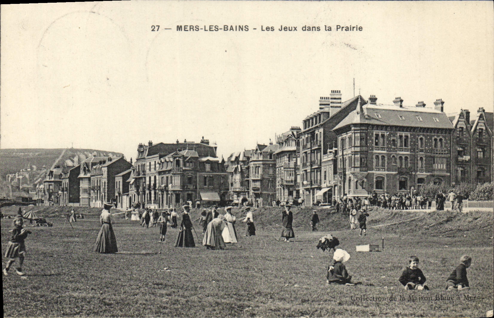 MERS-LES-BAINS — Les Jeux dans la Prairie — Collection de la Maison Bleue à Mers