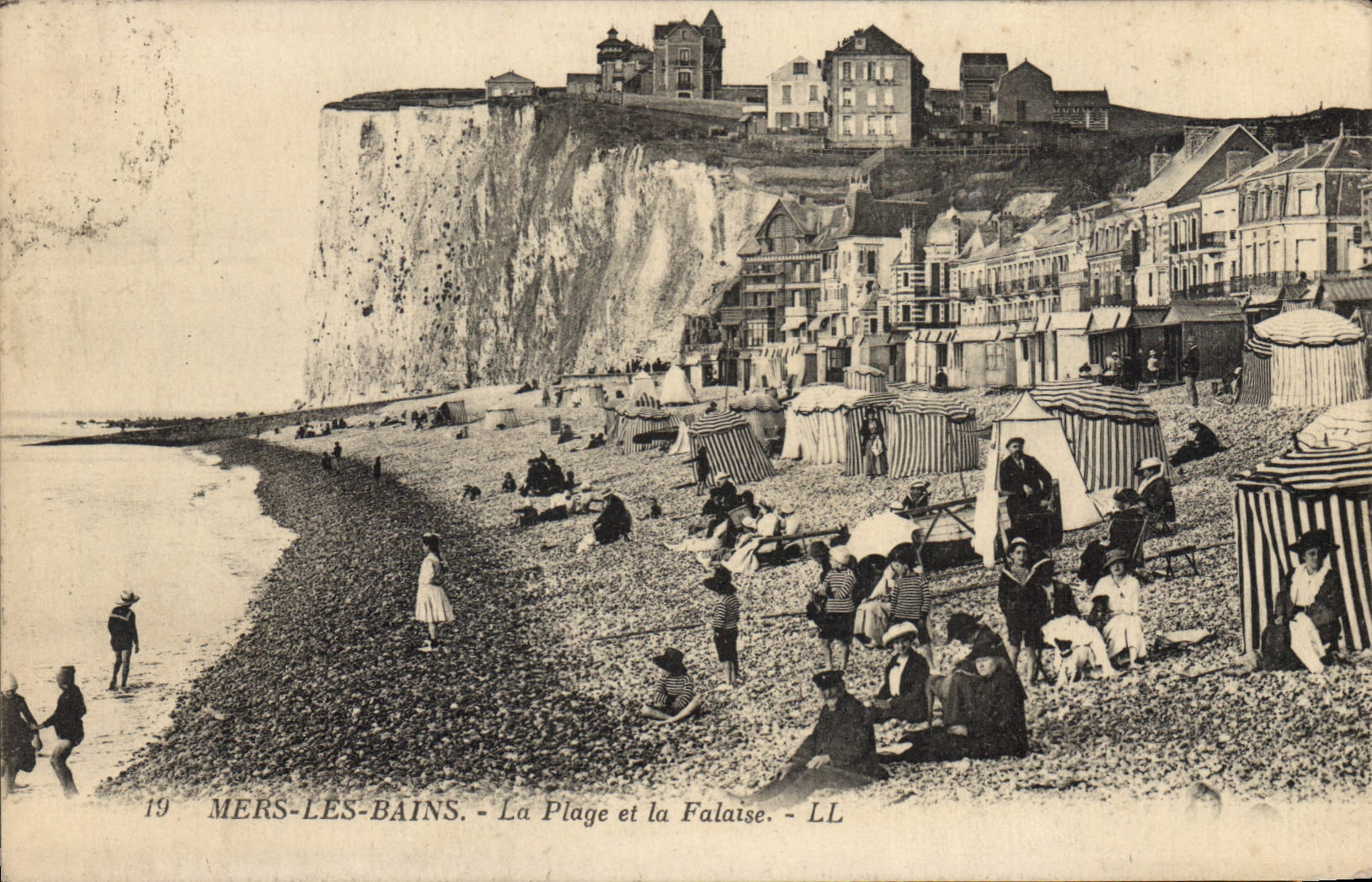 MERS-LES-BAINS — La Plage et la Falaise — LL