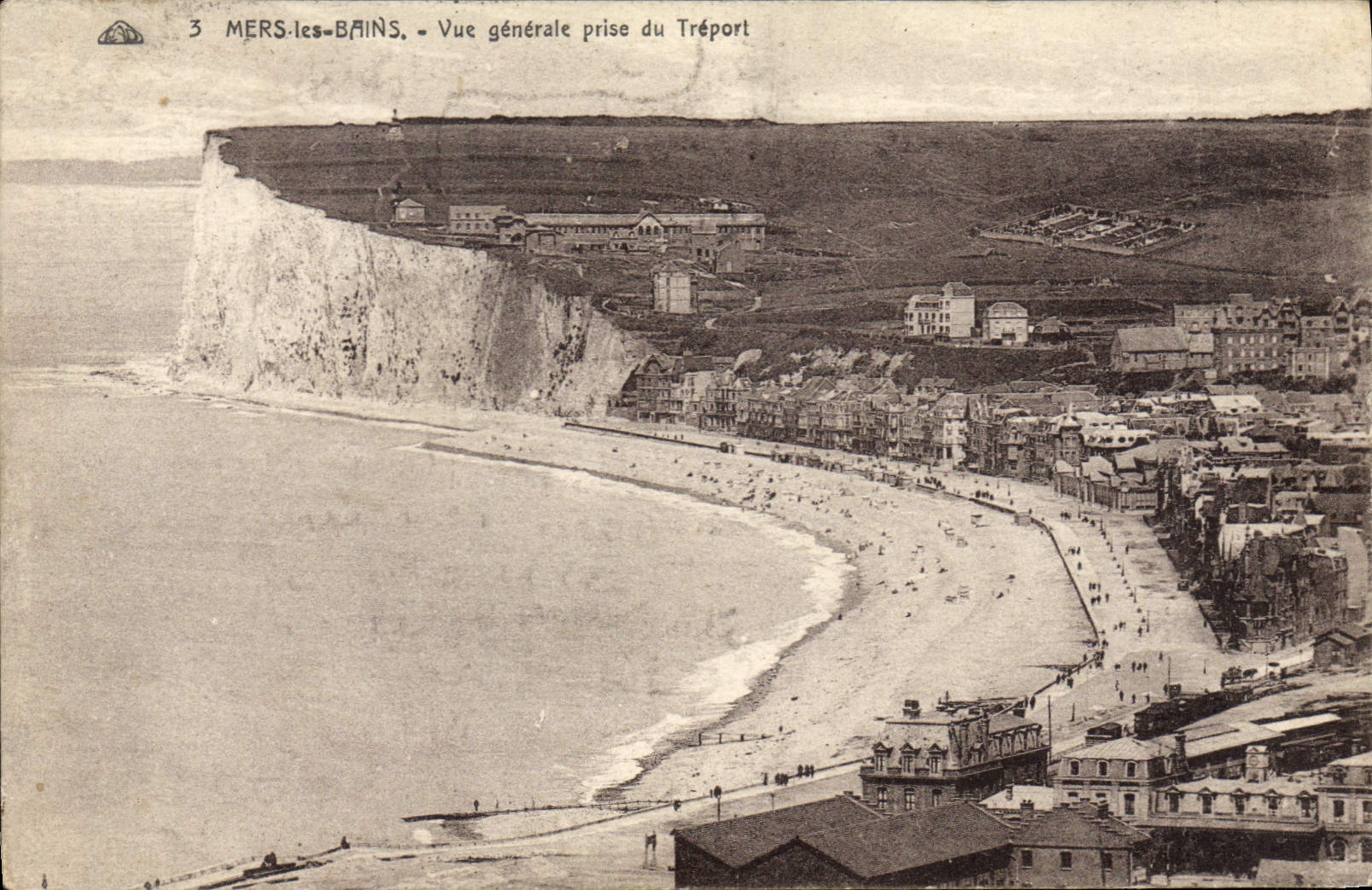 MERS-les-BAINS — Vue générale prise du Tréport — Éditeur : 3
