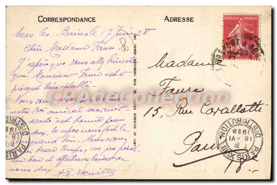 Mers-les-Bains — La Promenade de la Plage — Édition Bazar de la Plage — Verso
