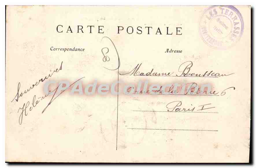 MERS (Somme) — Les Villas la promenade de la plage et les Falaises — Éditeur L'hirondelle, Paris, n°203 — Verso