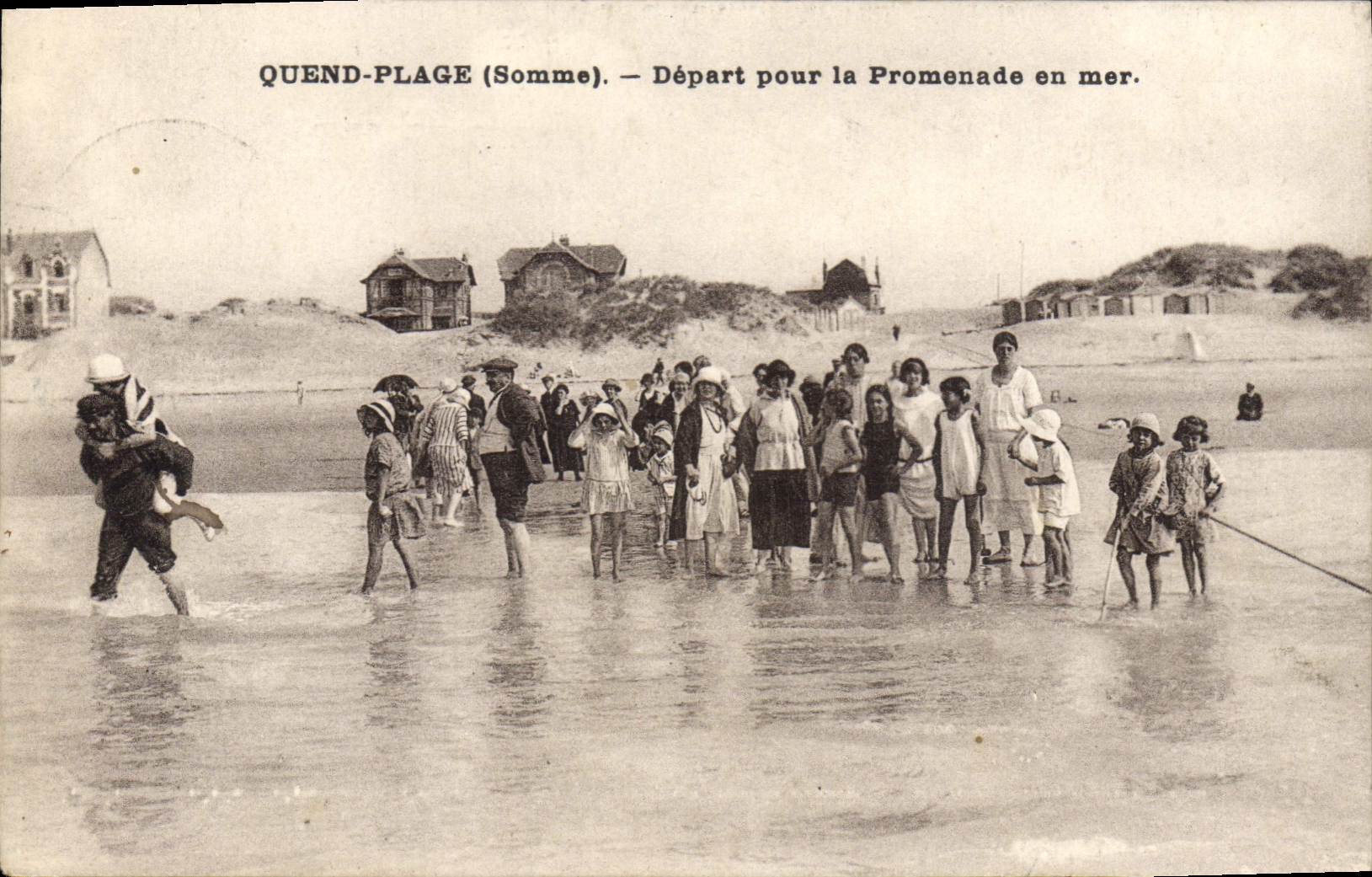 CPA Quend Plage Depart Pour La Promenade En Mer