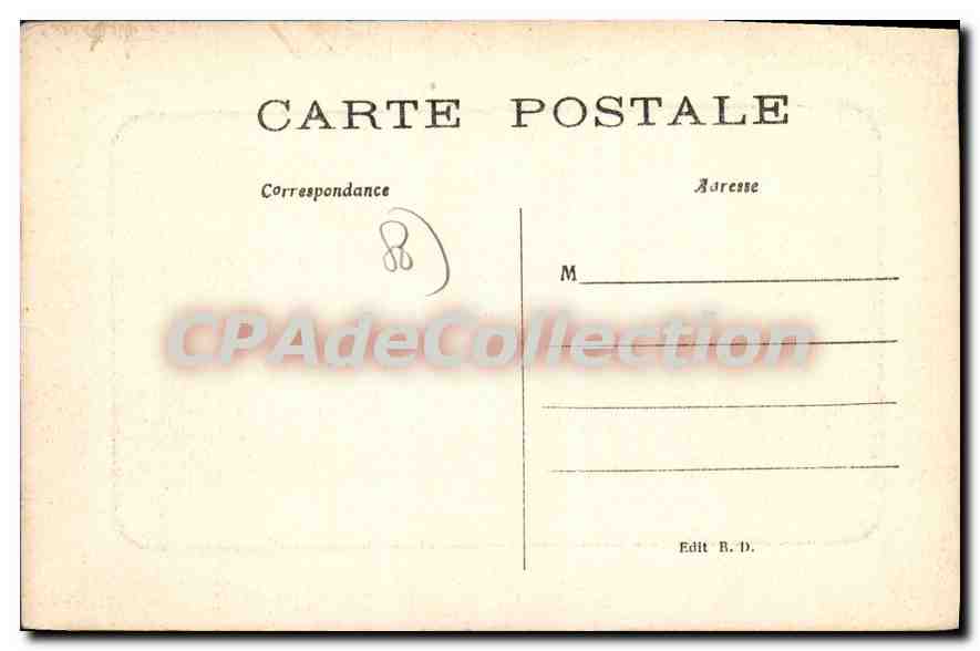 CPA St Valery Sur Somme L'Eglise Et Les Falaises — Back