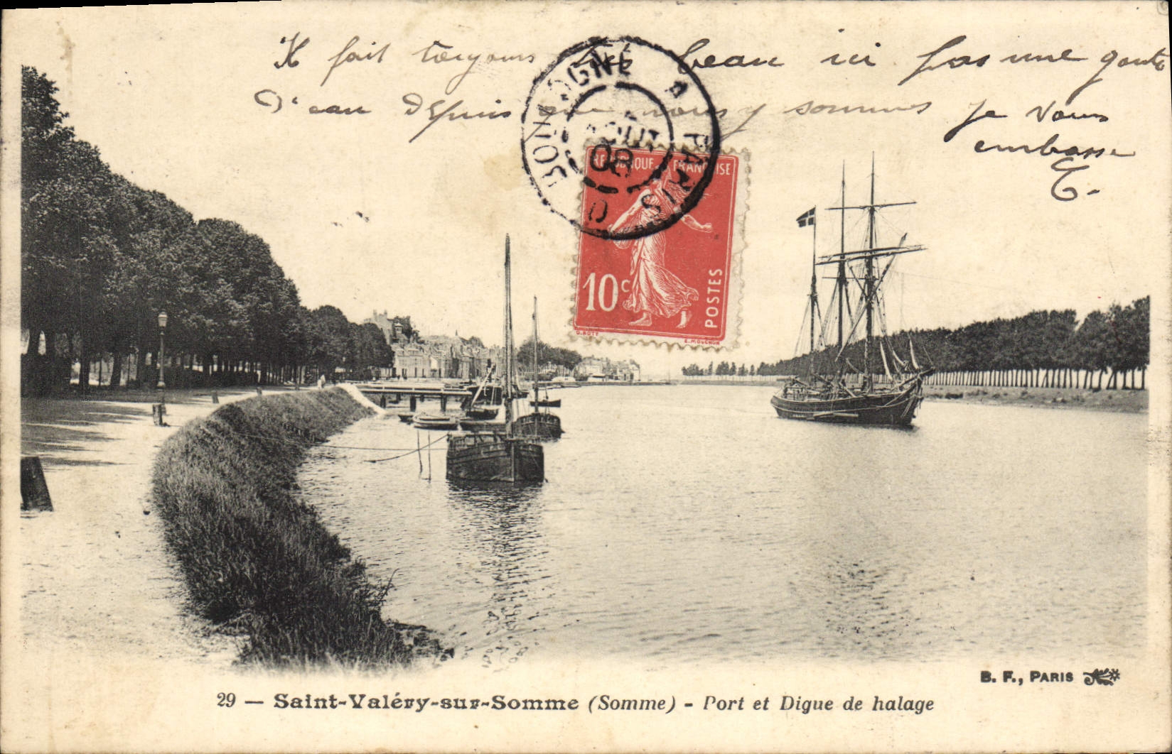 Saint-Valéry-sur-Somme (Somme) — Porto e Dighe di Trascinamento — B. F., Parigi