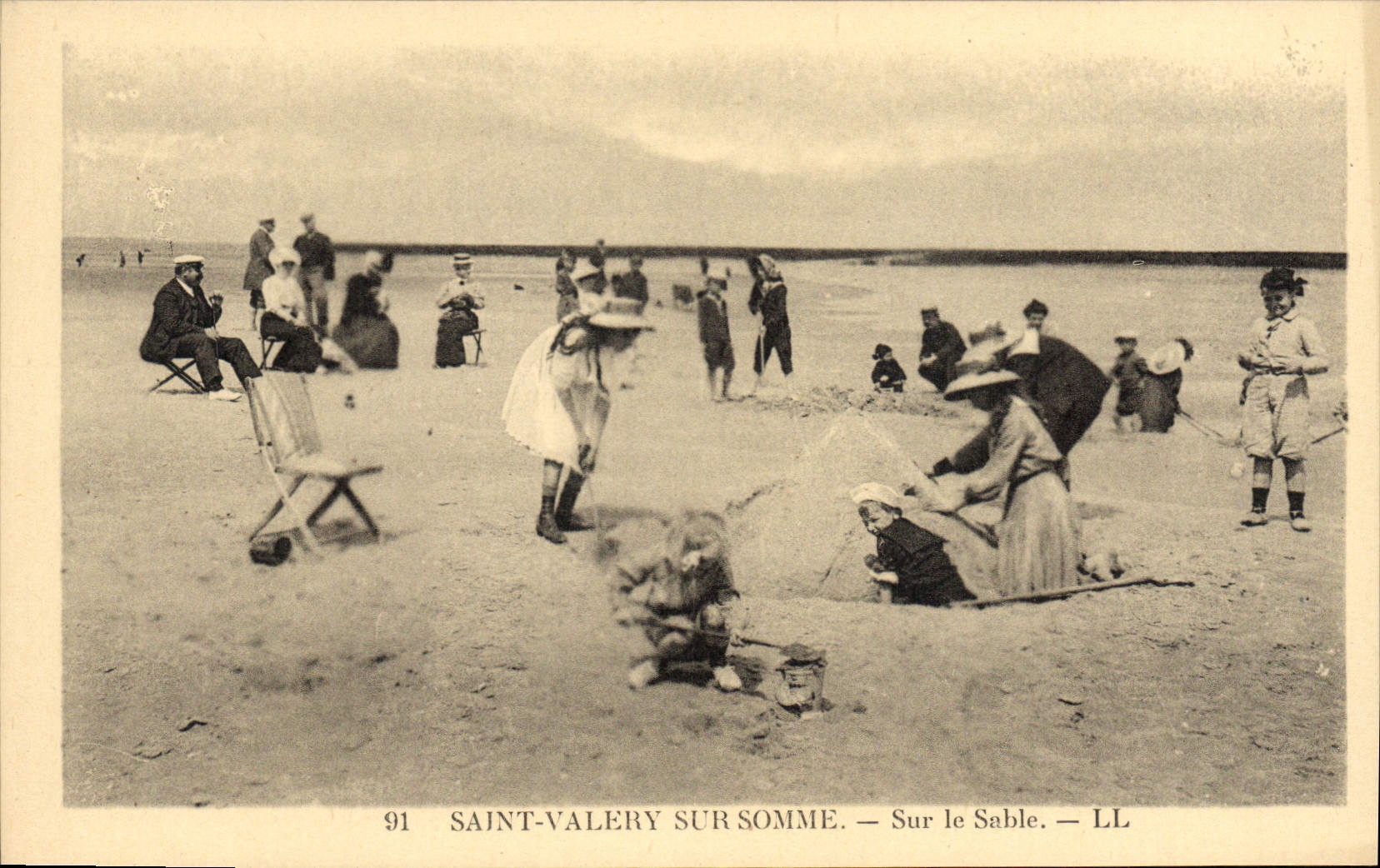 CPA St Valery Sur Somme Sur Le Sable