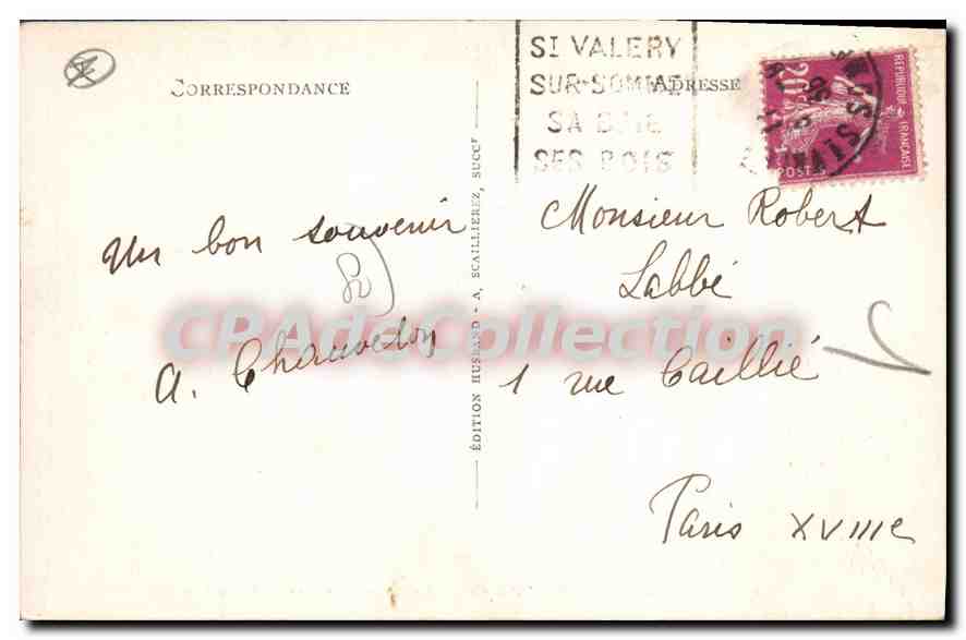 Saint-Valéry-sur-Somme — Le Quai Blavet et la Somme — Edizione A. Scallierez, n°141 — Verso