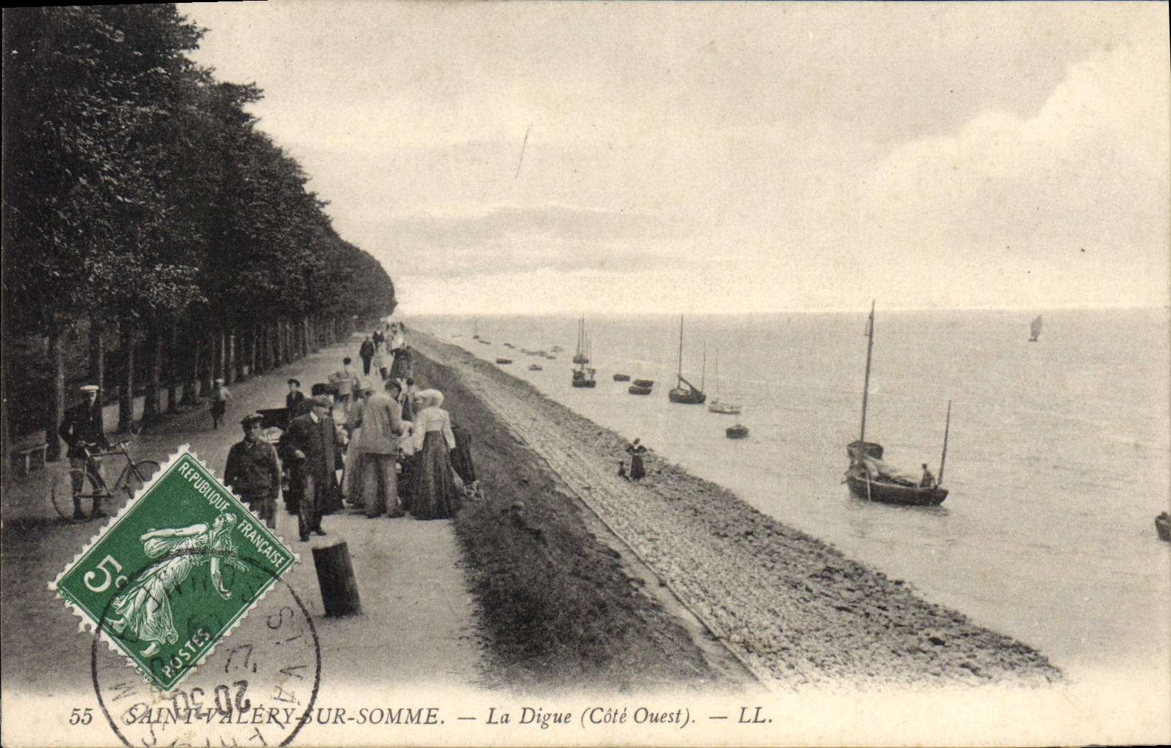 CPA Saint Valery Sur Somme La Digue