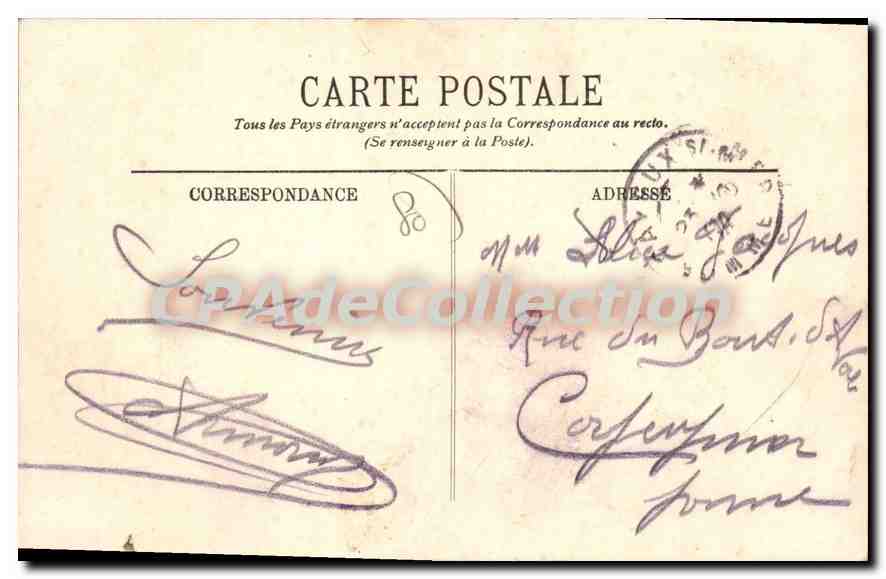CPA Saint Valery Sur Somme La Digue — Back