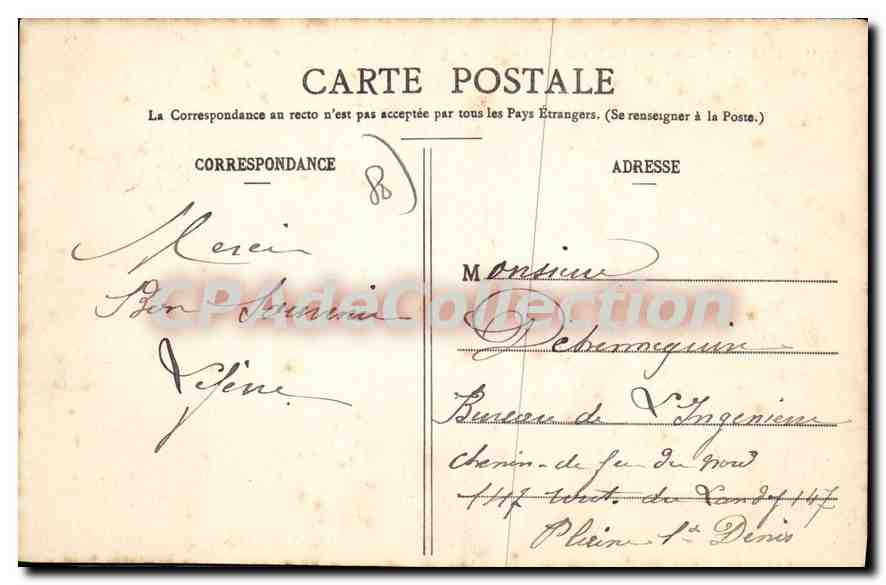 CPA Le Quesnel Chapelle Auxiliatrice — Back