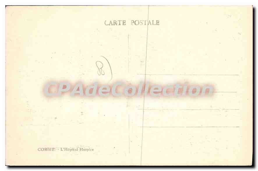 CPA Corbie L'Hopital Hospice — Back
