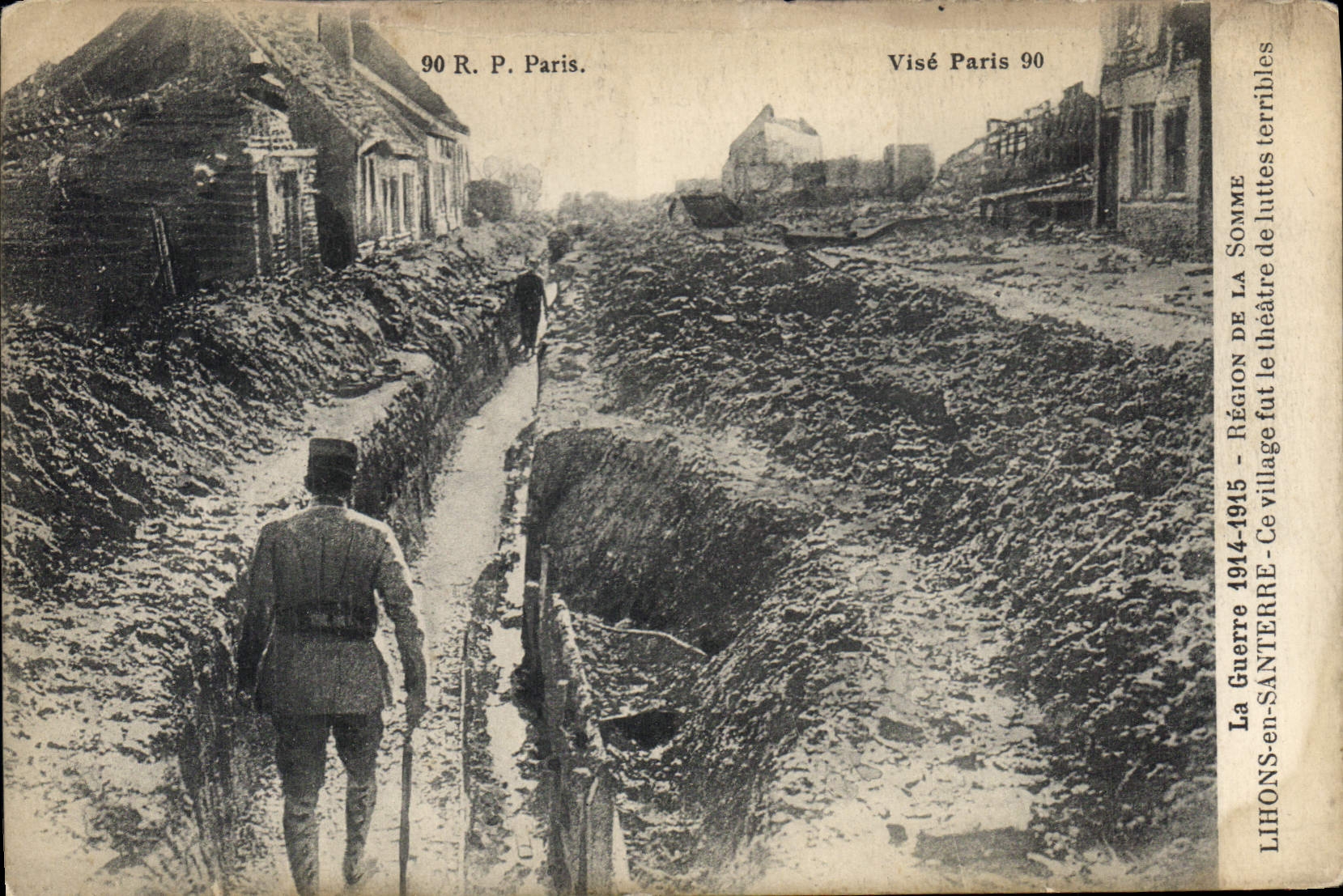 CPA Lihons En Santerre Ce Village Fut Le Theatre de luttes terribles