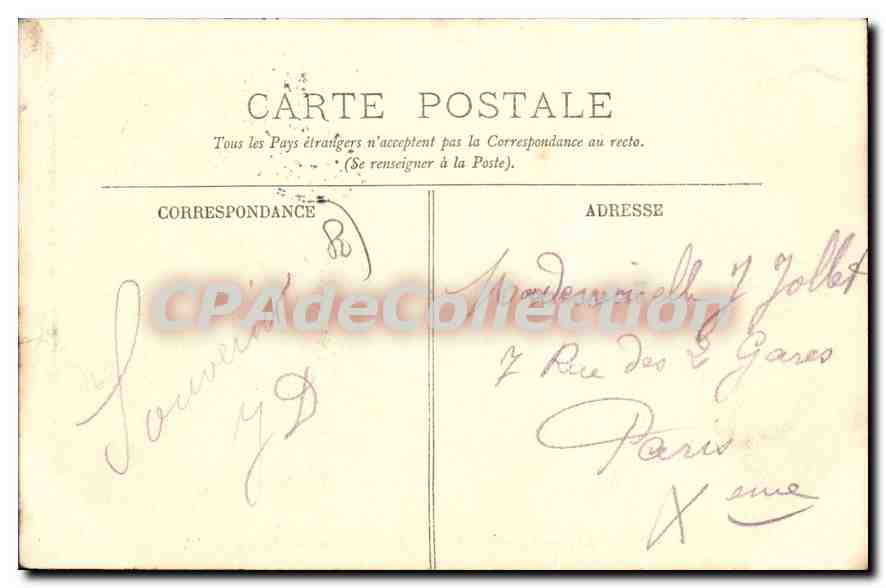 Regnière-Écluse — Les Tourelles du Château — LL — Verso