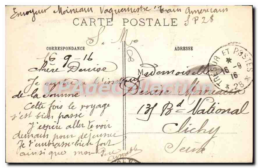 Église d'Hébuterne (Sceaux) — détruite par les obus allemands — Phot-Express, n° 468 — Rückseite
