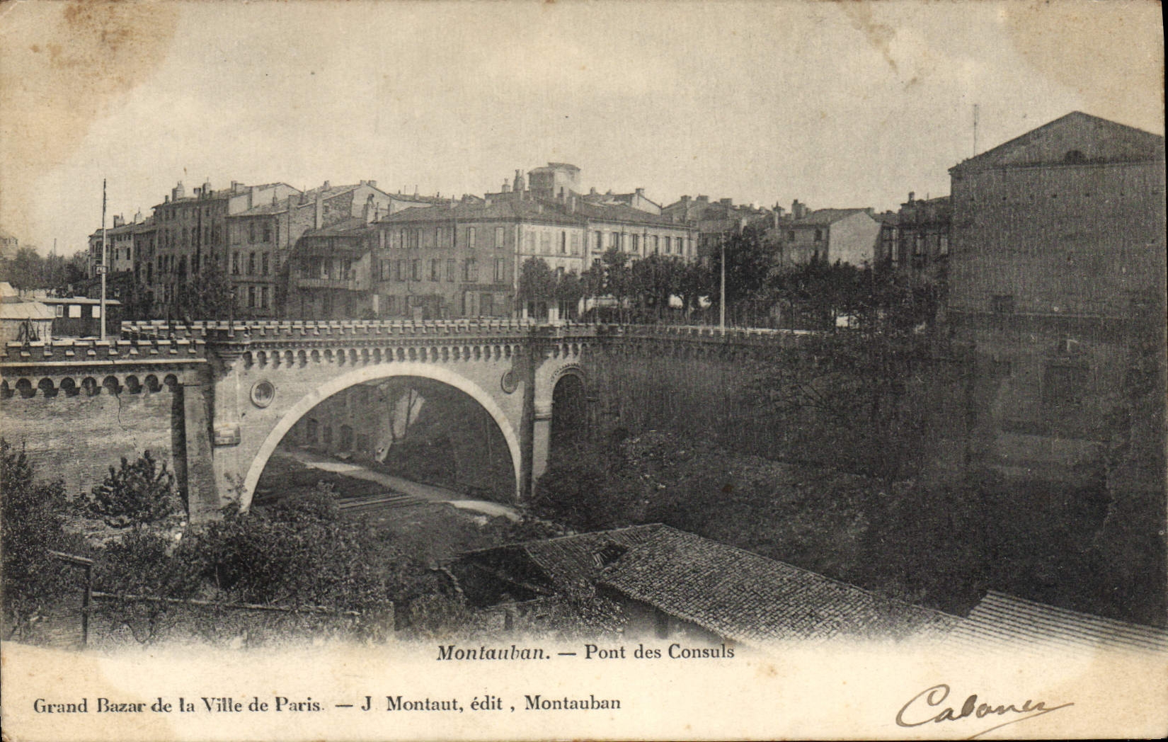 Montauban — Pont des Consuls — J. Montaut, édit, Montauban