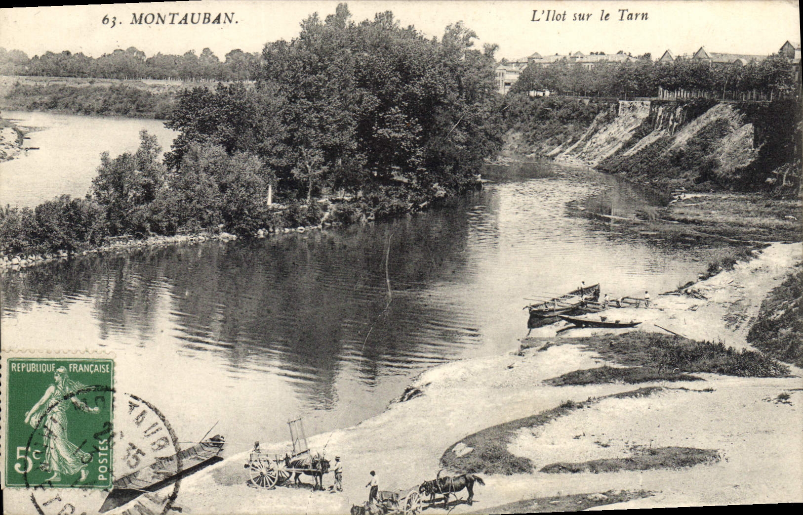 L'Ilot sur le Tarn — Montauban — Édition E. Daynes, n°63