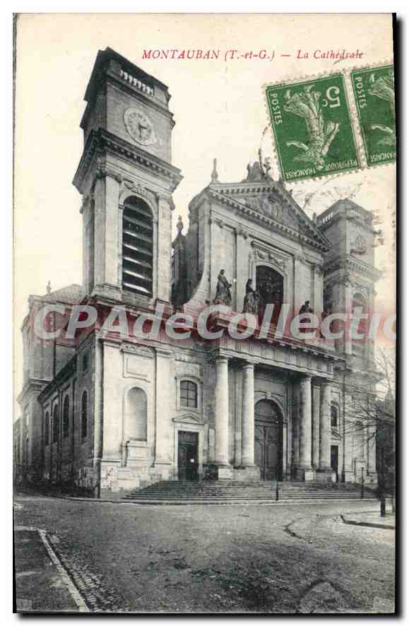 Montauban (T.-rt.-G.) — La Cathédrale — Éditeur non visible, n° de série non visible