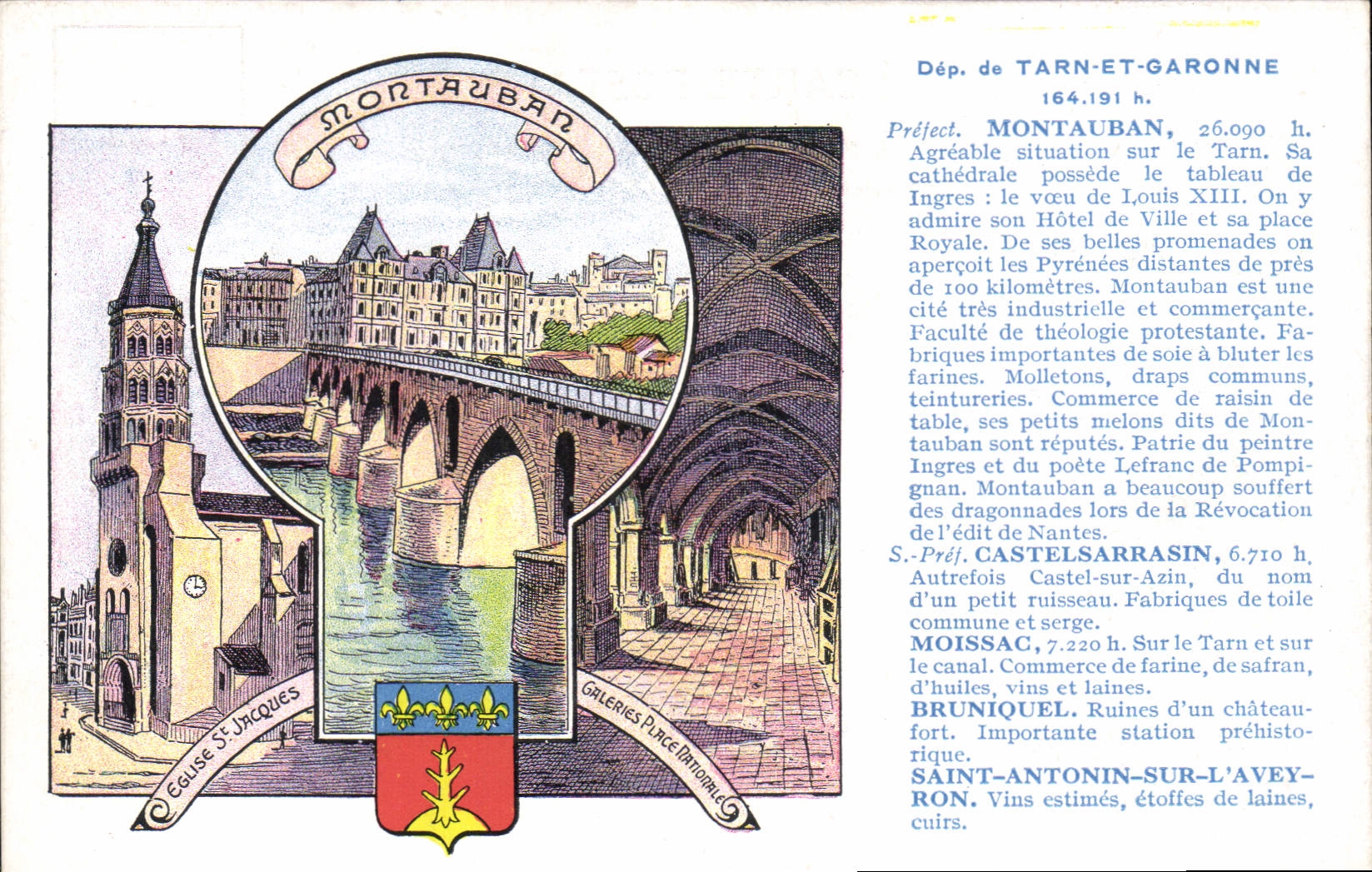 Montauban — Préfecture du Tarn-et-Garonne — Édition spéciale Pastilles Valda