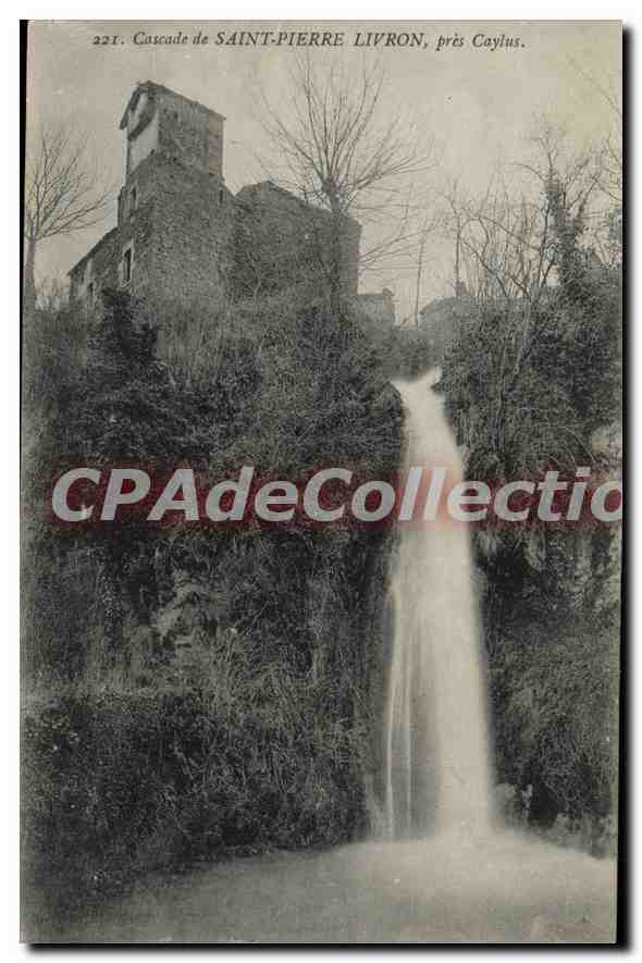 CPA cascade Saint Pierre Livron Pres Caylus