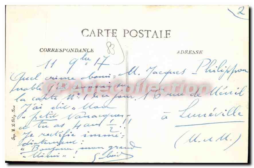 Porte Fencuille — Hyères — Côte d'Azur — éditeur B.D. n°2762 — Reverso