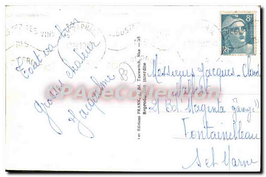Saint-Raphaël (Var) — L'Escadre en Rade — Éditions Franks — Verso
