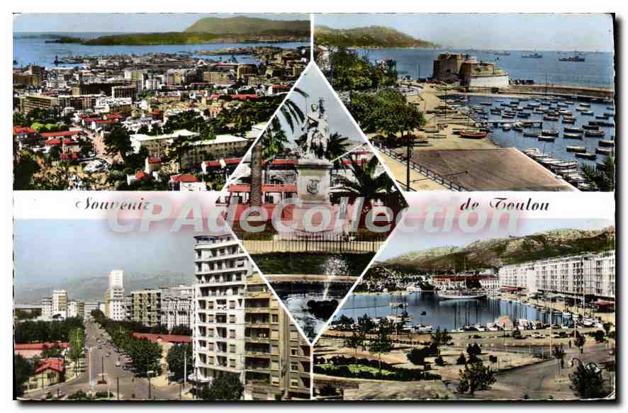 Toulon — vue panoramique du port et de la ville — Éditions A.R.I.S.