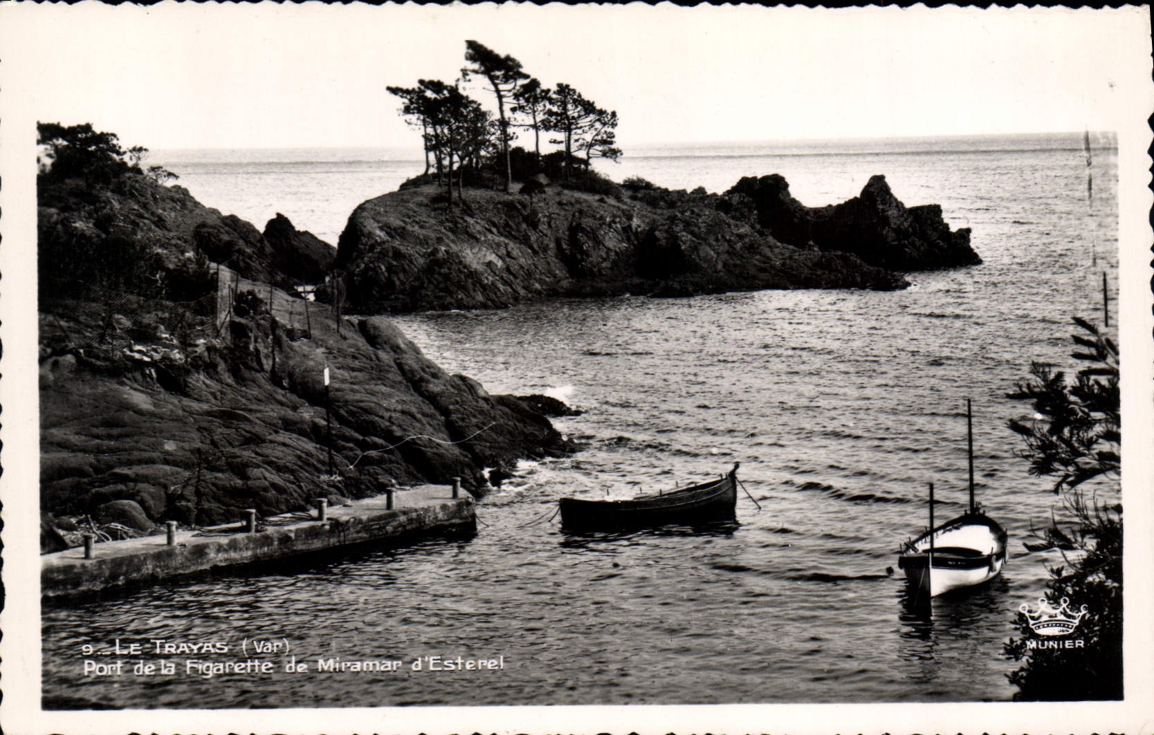 Le Trayas (Var) — Port de la Figarette de Miramar d'Esterel — Éditions Dart Munier, n°9